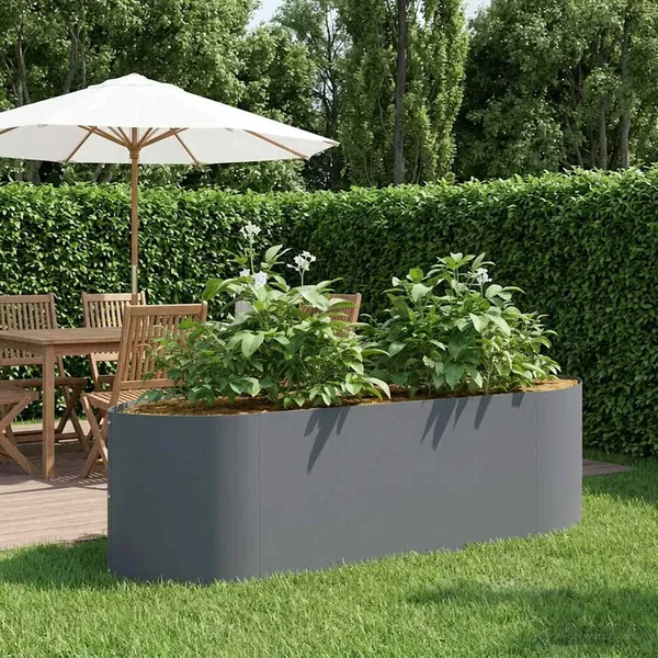 Jardin surélevé Anthracite 140 x 40 x 40 cm Acier