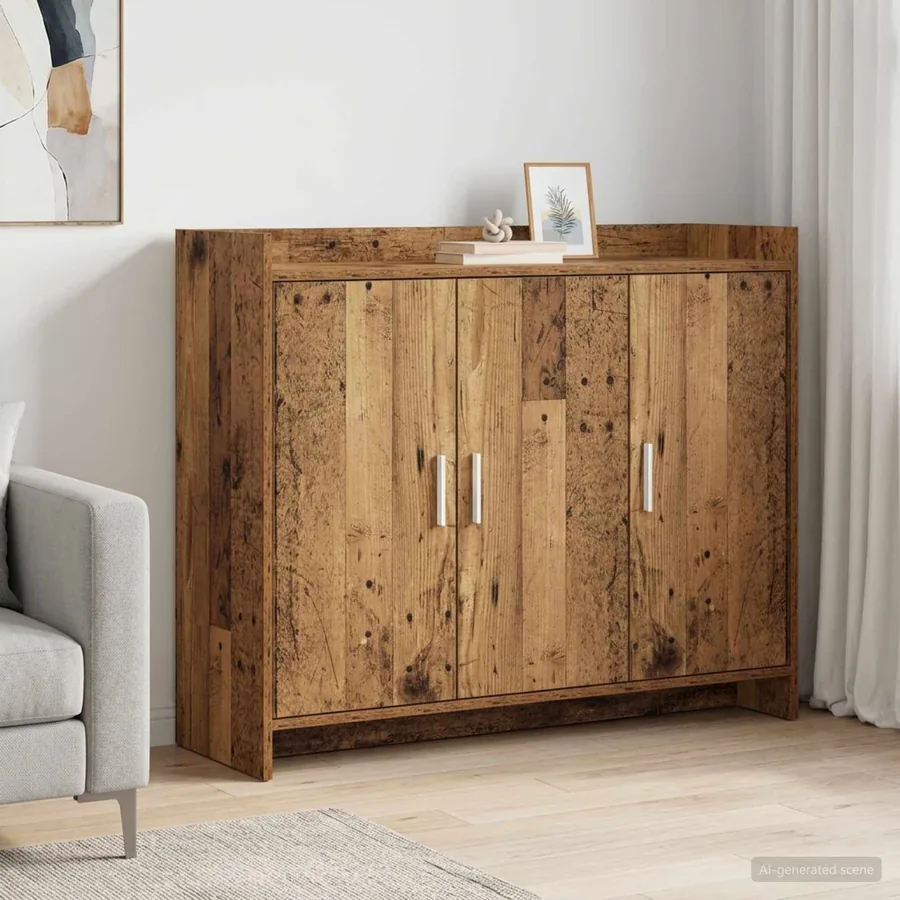 Buffet Bois ancien 98,5 x 33 x 80 cm Bois d'ingénierie