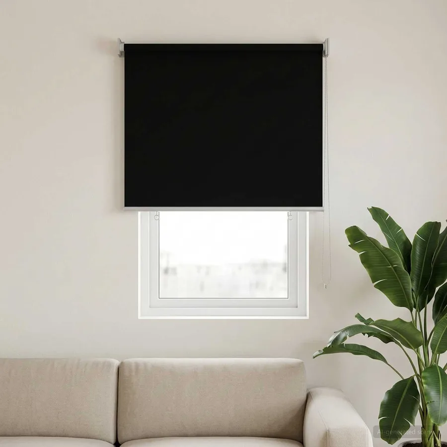 Store roulant extérieur protection UV Noir 105 x 140 cm (L x H) - 3