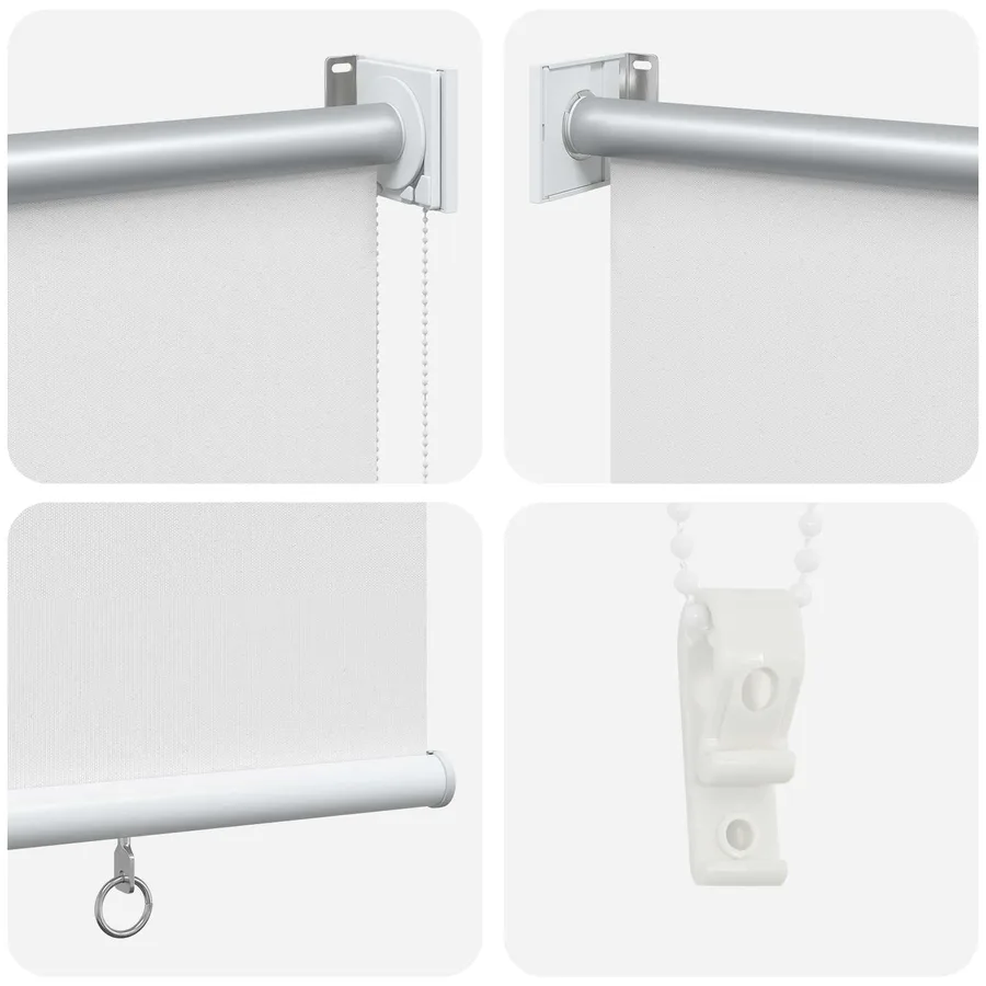 Store roulant extérieur protection UV Blanc Polyester - 5