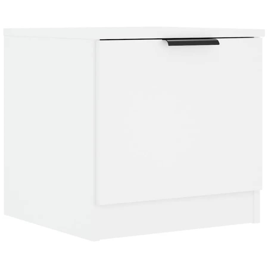 Table de chevet Blanc 40x39x40 cm - 2