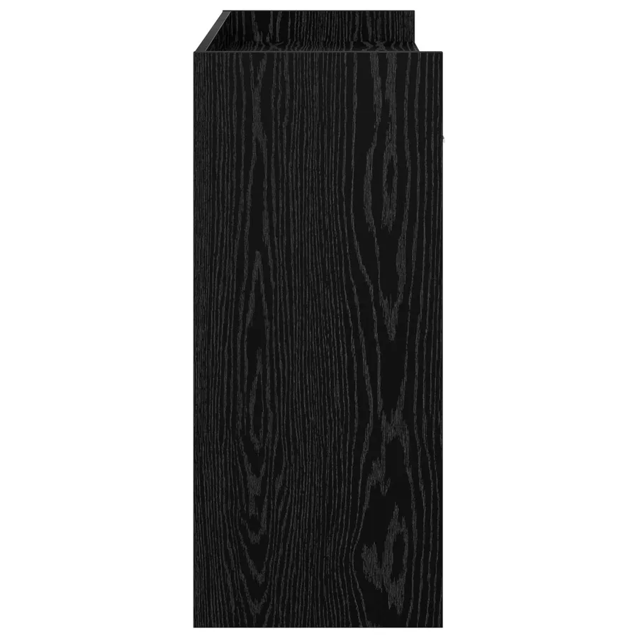 Table console Chêne noir 90 x 35 x 80 cm Bois d'ingénierie - 6