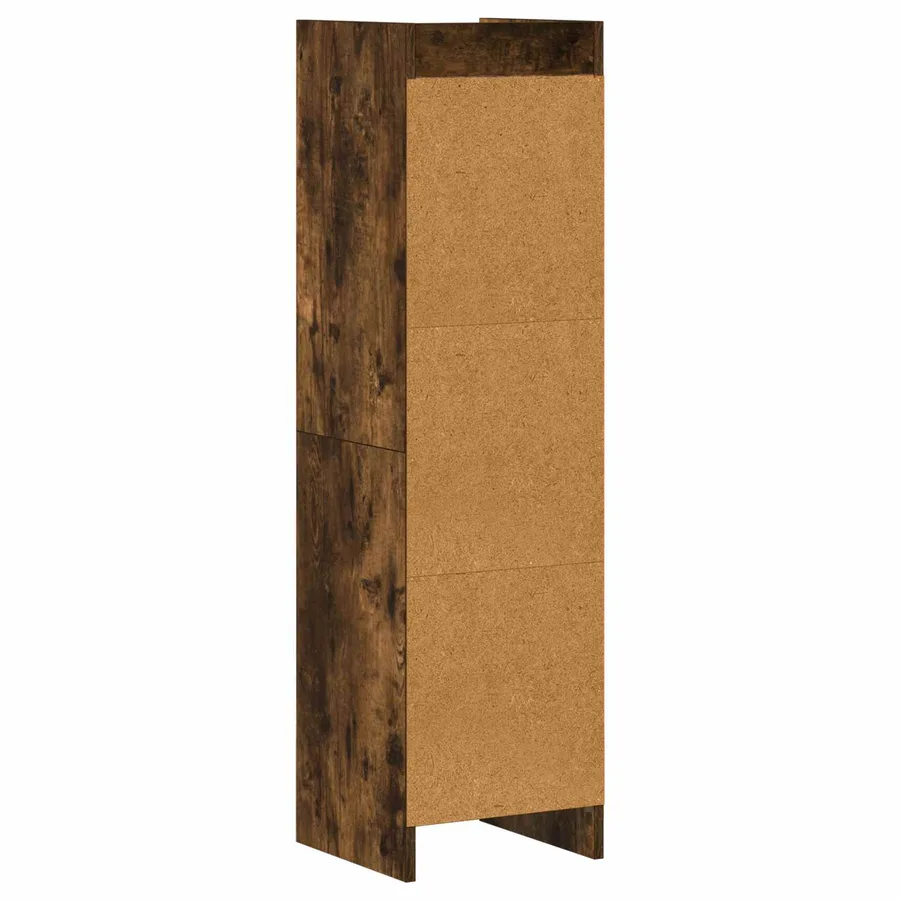Bibliothèque Chêne fumé 30 x 30 x 111 cm Bois d'ingénierie - 6
