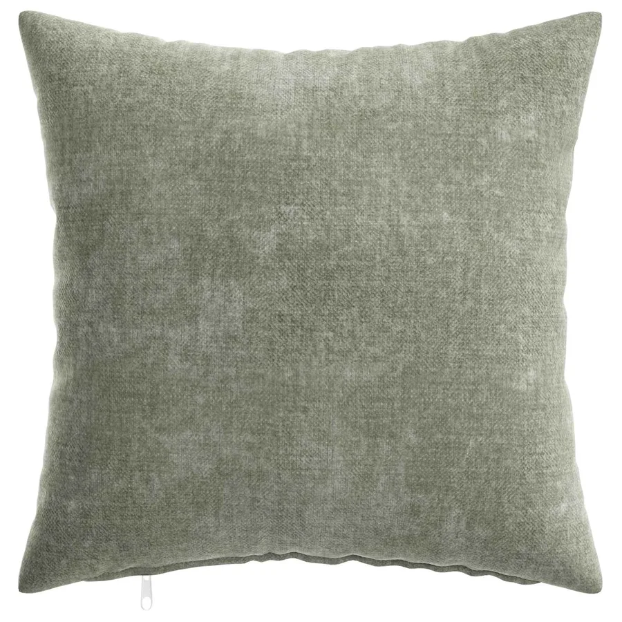 Housse de coussin 12 pcs HEERLEN Vert 40 x 40 cm Tissu Chenille - 2