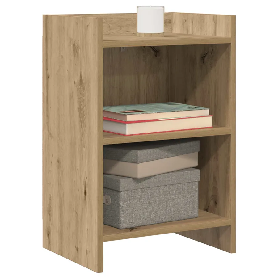 Tables de chevet 2 pc Chêne artisanal 40 x 30 x 60 cm - 2