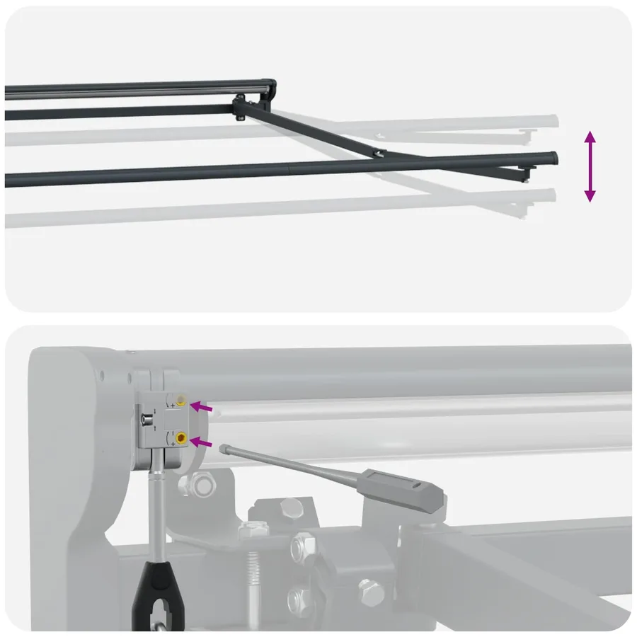 Auvent rétractable électrique Vert, Blanc, Anthracite 4 × 3,5 m - 10