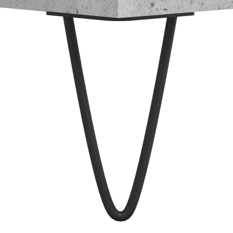 Buffet haut Gris béton 69,5x34x180 cm Bois d'ingénierie - 12