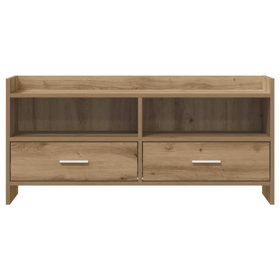 Meuble TV 100 x 33 x 47 cm Chêne artisanal Bois d'ingénierie - 5