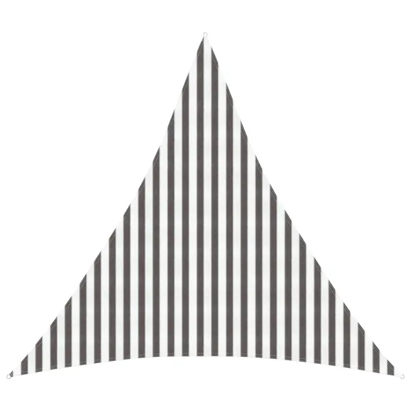 Voile d'ombre Gris clair et blanc 4 x 4 x 4 m HDPE