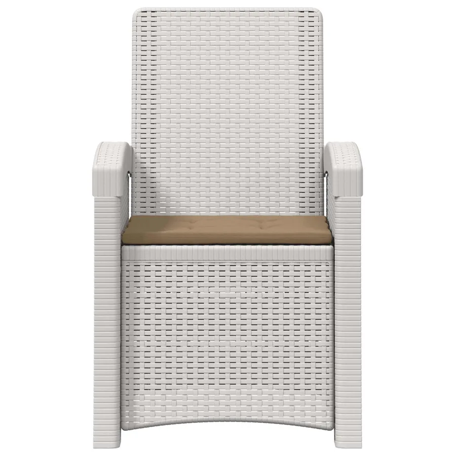 Chaise de jardin inclinable imitant le rotin 2 pcs PP - 5