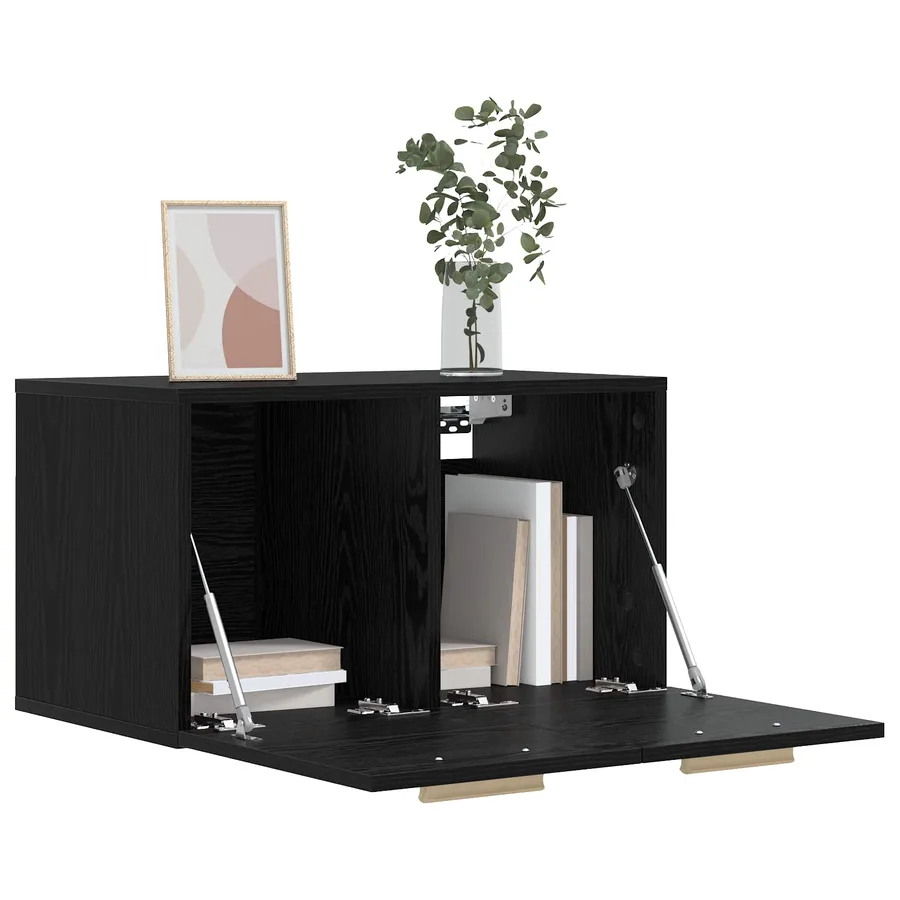 Meuble mural Chêne noir 60 x 36,5 x 35 cm Bois d'ingénierie - 2