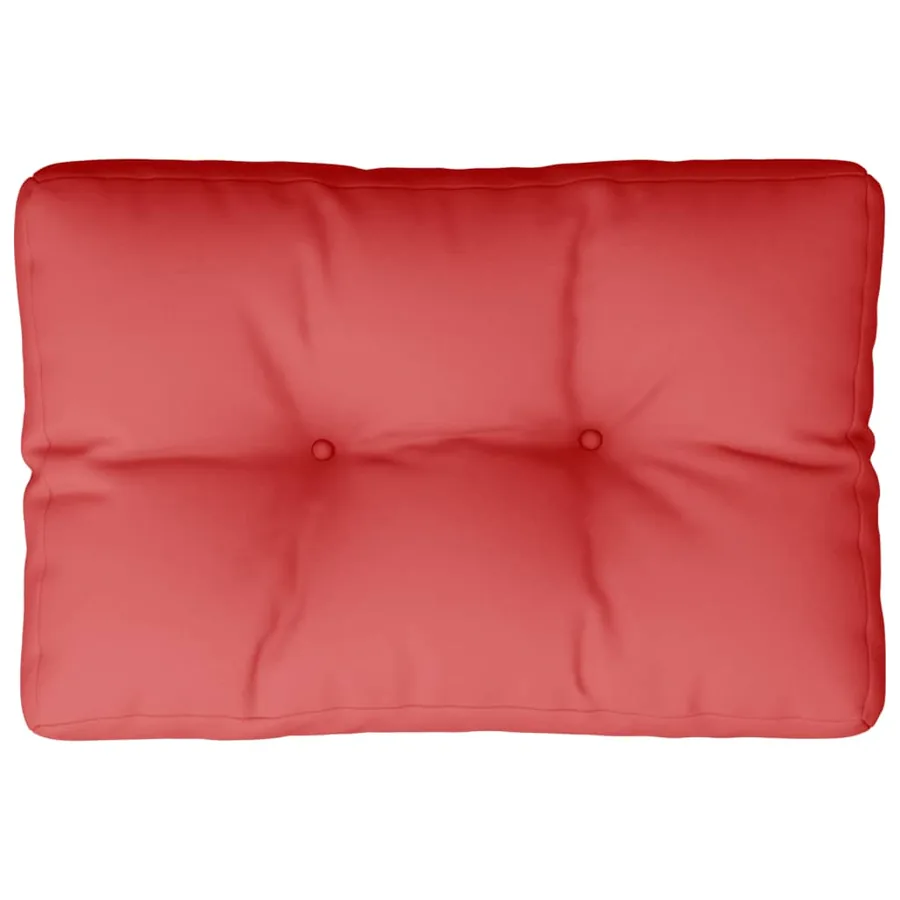 Coussin de palette rouge 50x40x12 cm tissu - 2