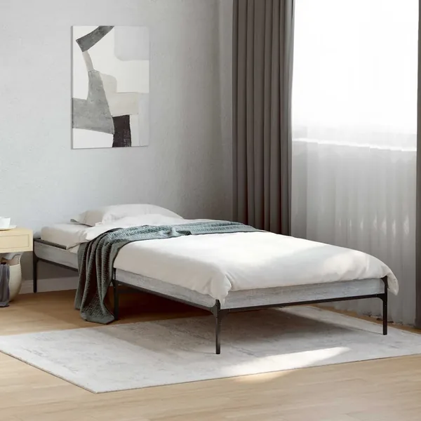 Cadre de lit Sonoma gris 80 x 200 cm Bois d'ingénierie
