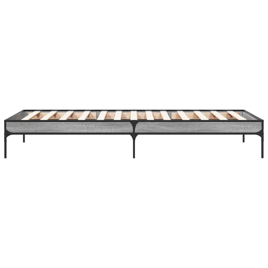 Cadre de lit Sonoma gris 80 x 200 cm Bois d'ingénierie - 5