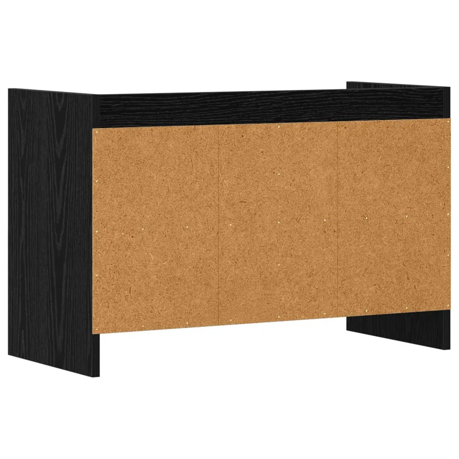 Meuble TV 71,5 x 33 x 47 cm Chêne noir Bois d'ingénierie - 7