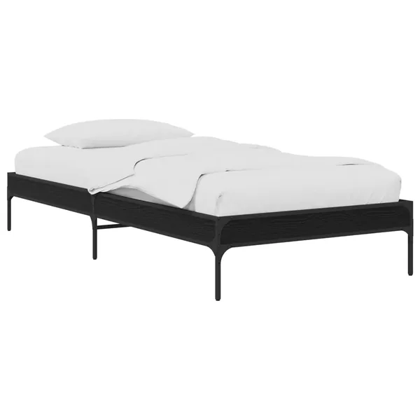 Cadre de lit Chêne noir 80 x 200 cm Bois d'ingénierie