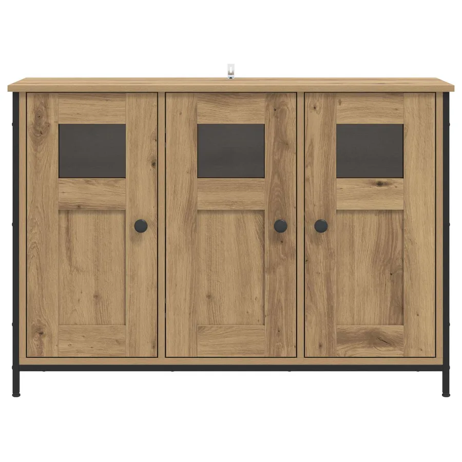 Buffet Chêne artisanal 100 x 35 x 70 cm Bois d'ingénierie - 7
