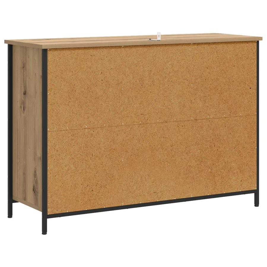 Buffet Chêne artisanal 100 x 35 x 70 cm Bois d'ingénierie - 9