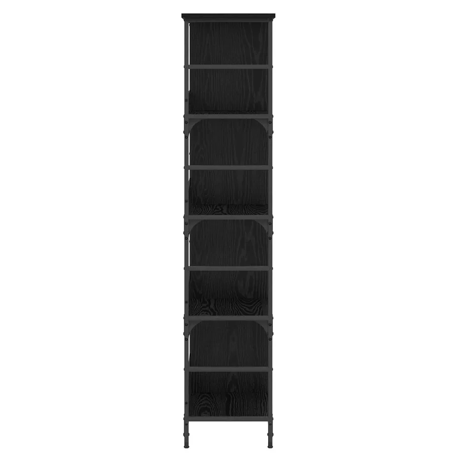 Étagère Chêne noir 78,5 x 33 x 153 cm métal PB - 3