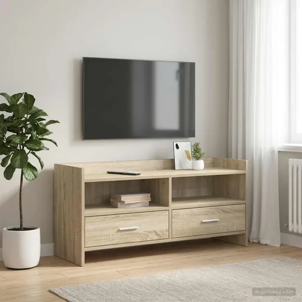 Meuble TV 100 x 33 x 47 cm Chêne Sonoma Bois d'ingénierie