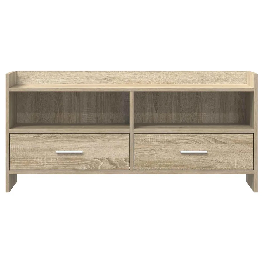 Meuble TV 100 x 33 x 47 cm Chêne Sonoma Bois d'ingénierie - 5