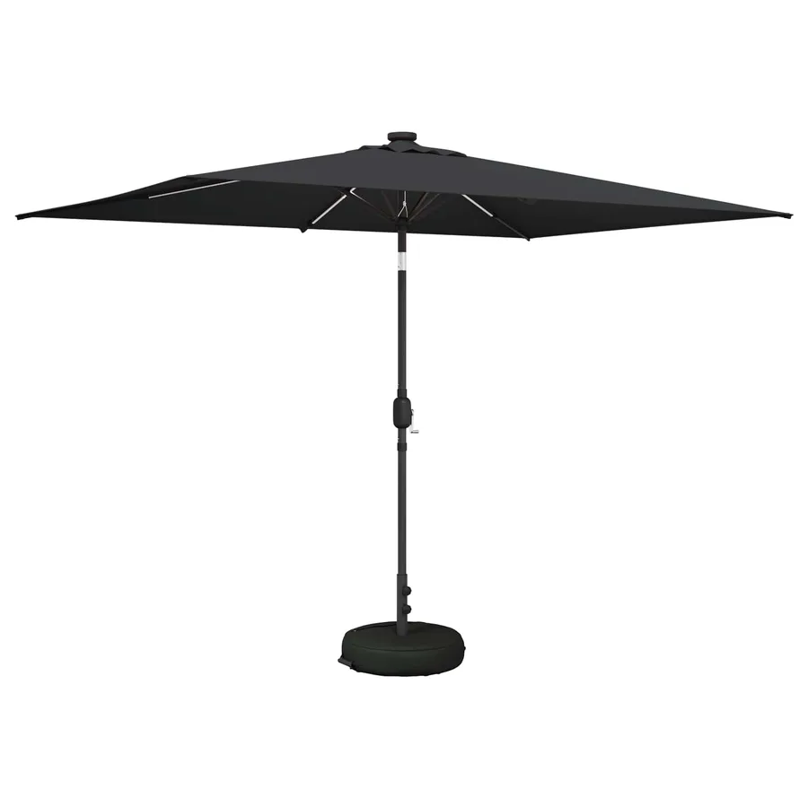 Parasol de jardin avec lumières LED et base 200 x 300 cm - 2