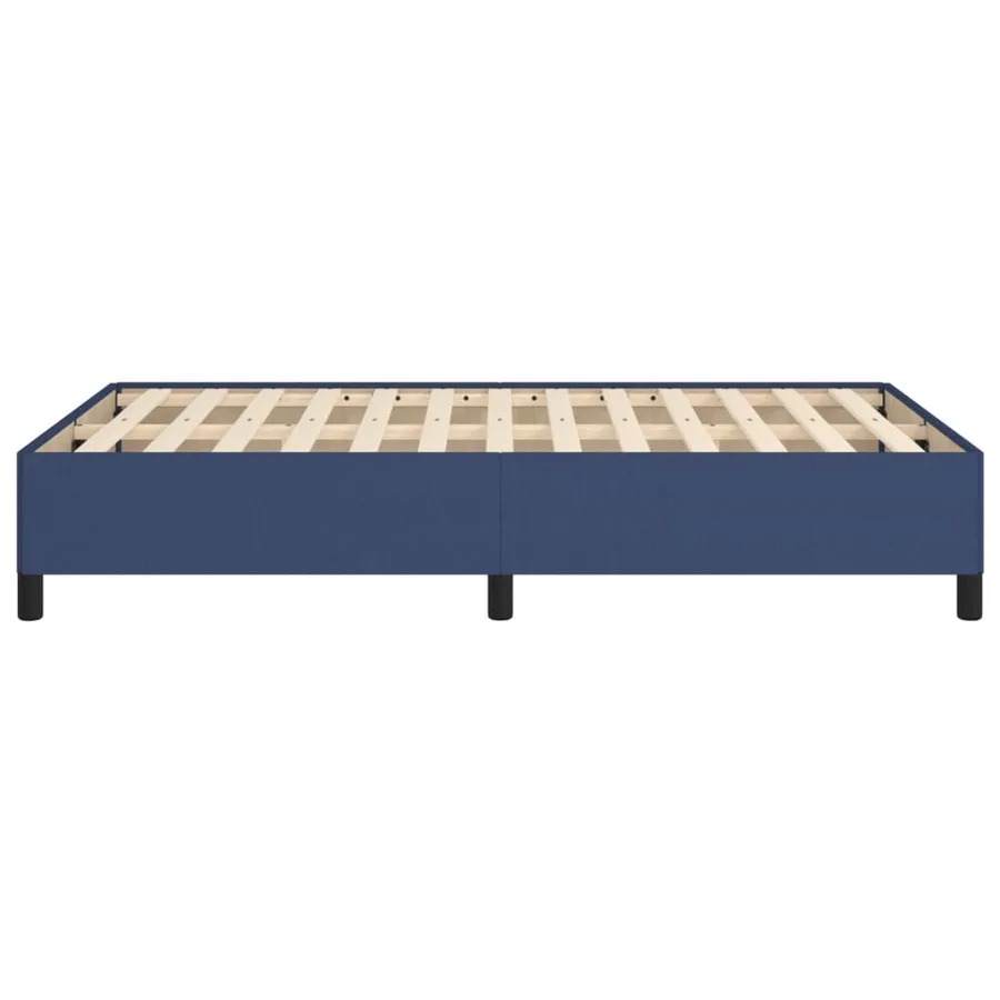 Cadre de lit sans matelas bleu 120x200 cm tissu - 6