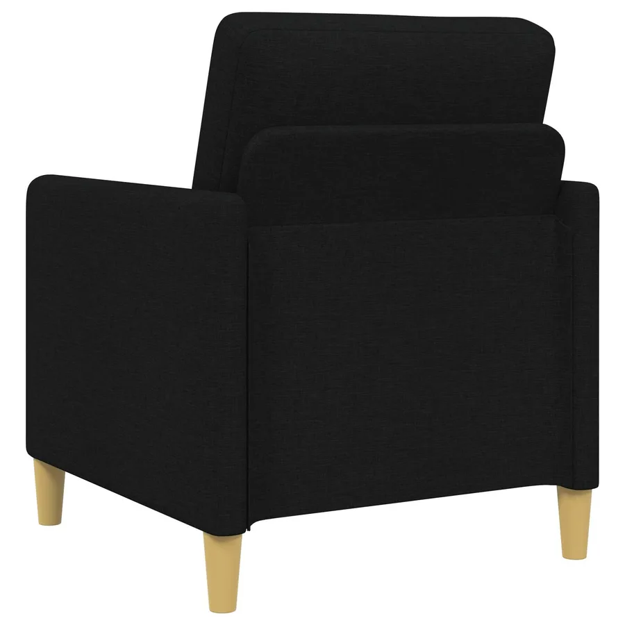 Canapé avec rangement 2 pcs Noir Polyester - 4
