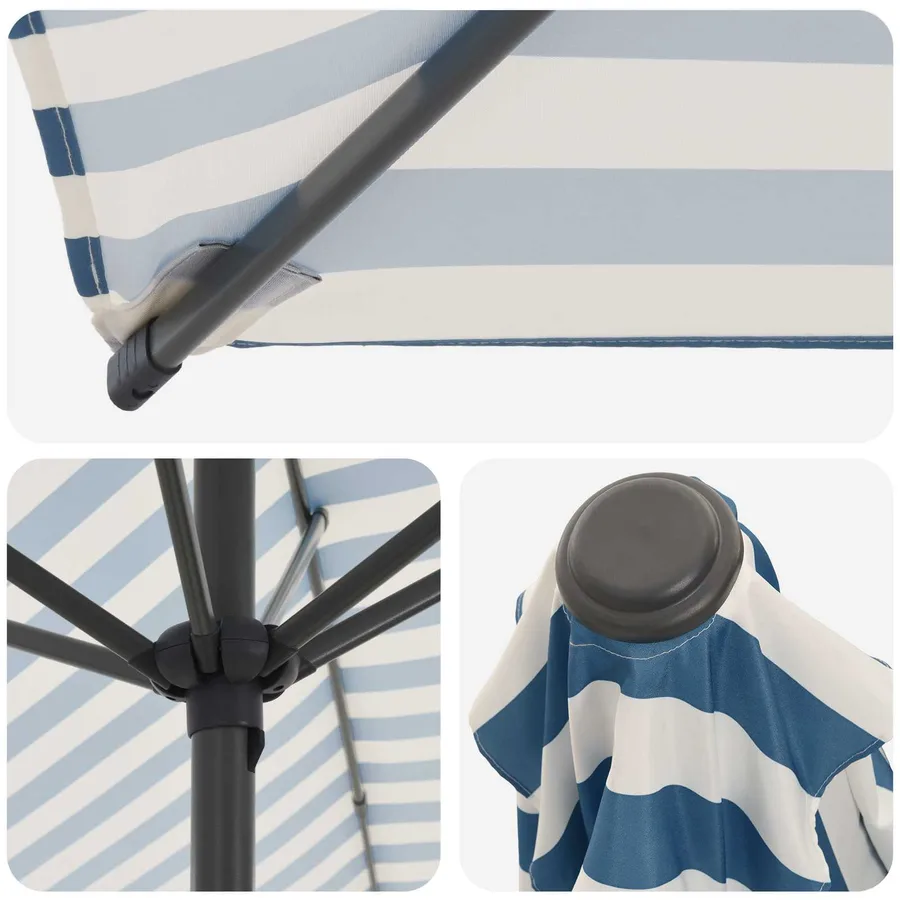 Parasol de jardin avec base 230 x 230 cm Polyester - 5