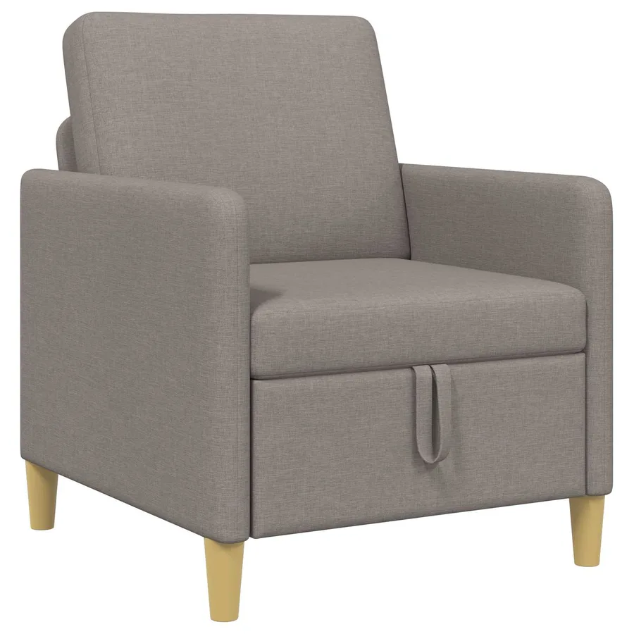 Sofa avec rangement Taupe 72 x 78 x 87 cm Polyester - 2