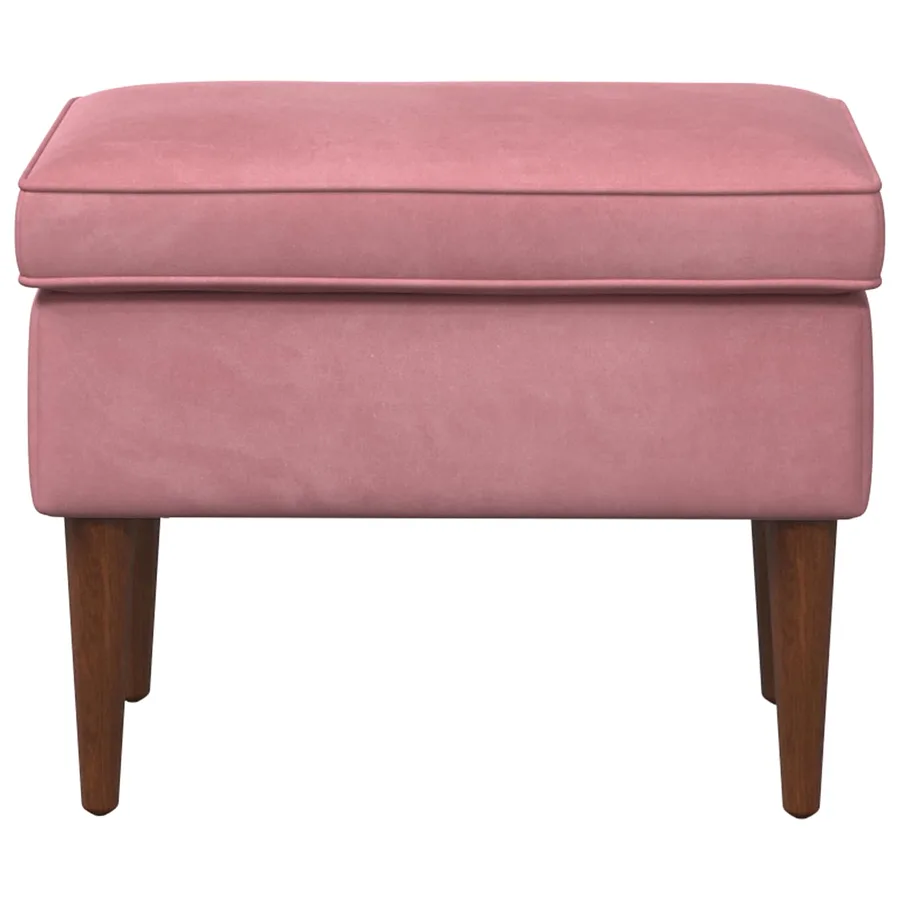 Pouf Rose 55 x 35 x 41 cm Velours - 3