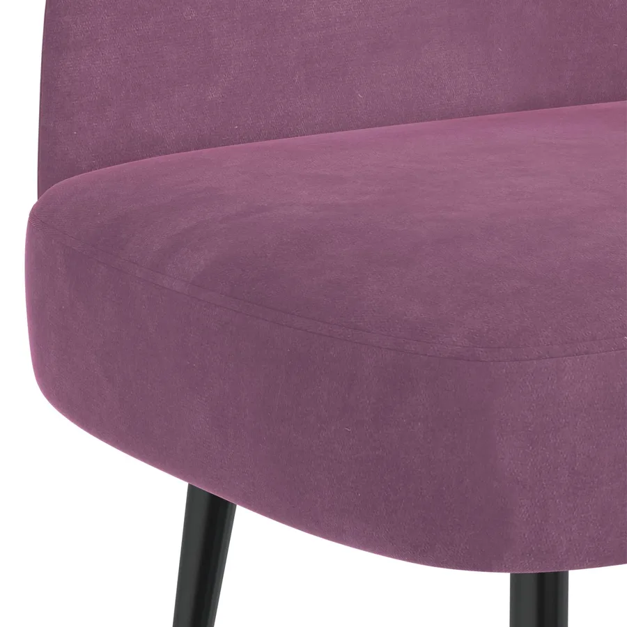 Banc rembourré avec dossier Pourpre 110 x 60 x 76 cm Velours - 5