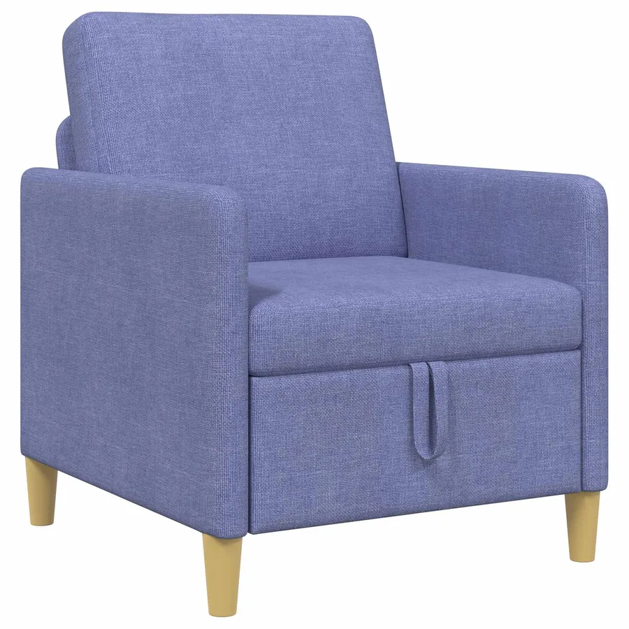 Sofa avec rangement Bleu denim 72 x 78 x 87 cm Polyester - 2