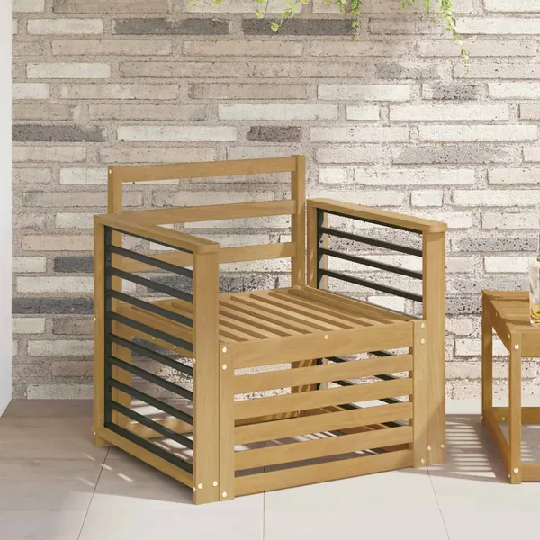 Ensemble de canapés d'extérieur Bois d'Acacia Massif Blanc