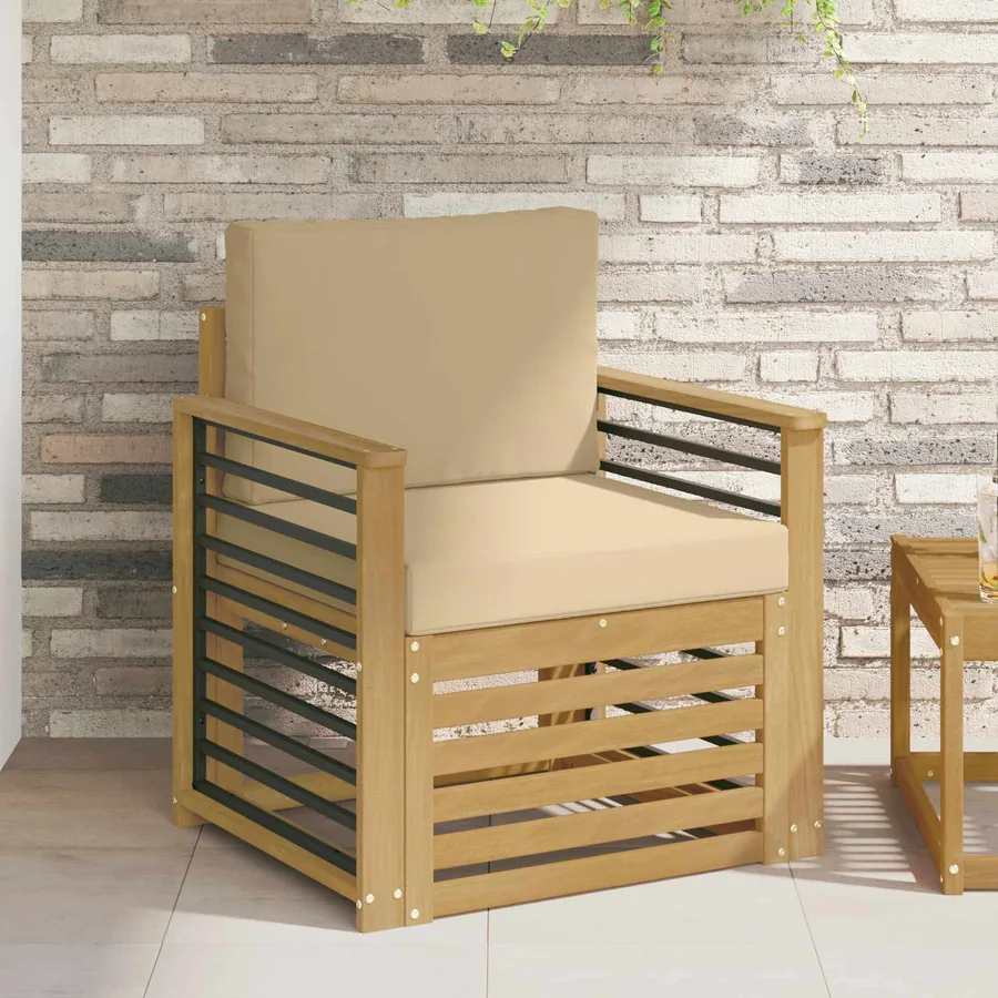 Ensemble de canapés d'extérieur Polyester Blanc