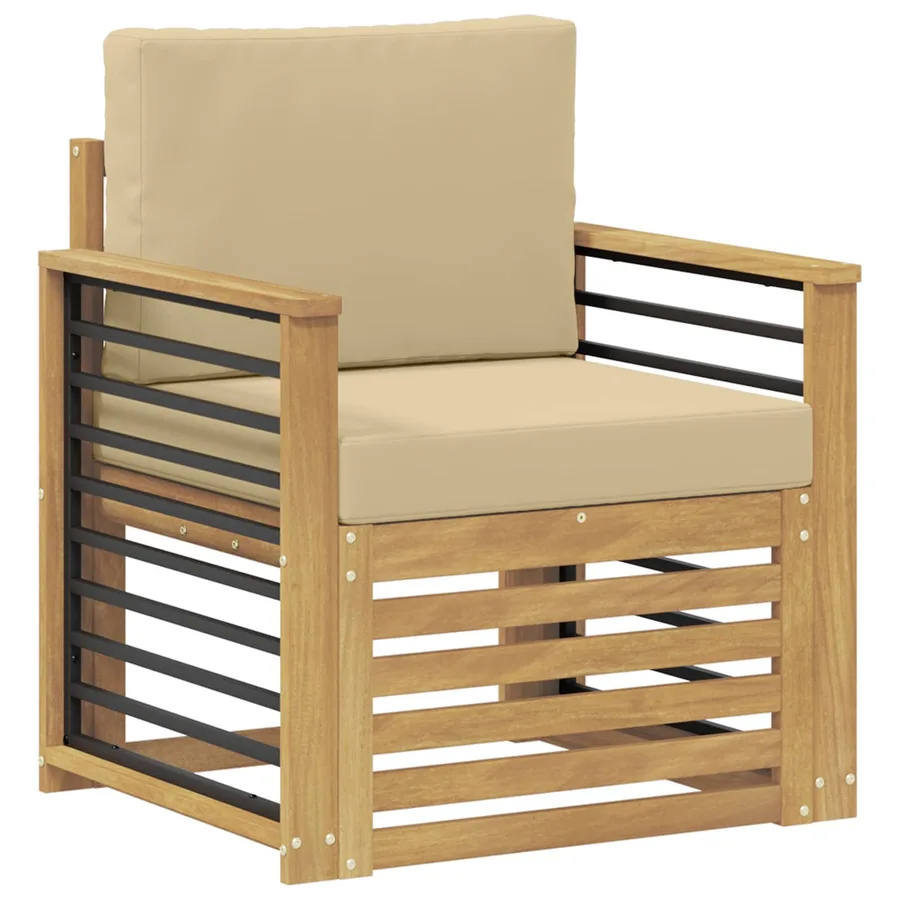 Ensemble de canapés d'extérieur Polyester Blanc - 2