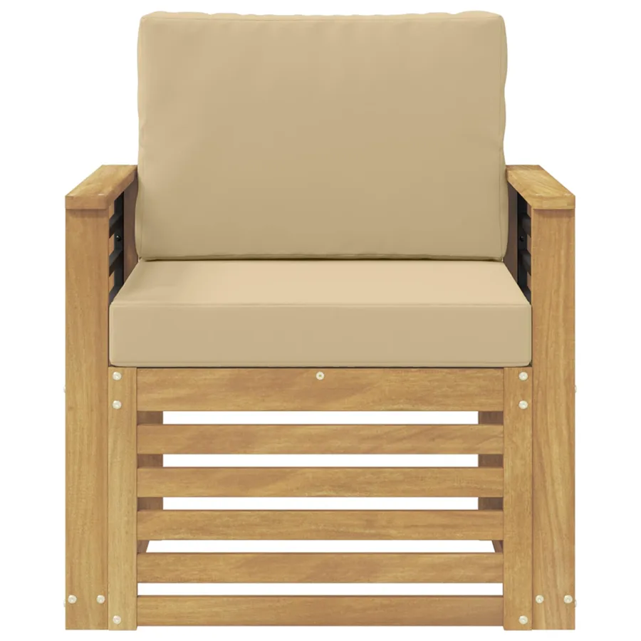 Ensemble de canapés d'extérieur Polyester Blanc - 3
