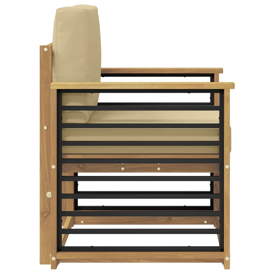 Ensemble de canapés d'extérieur Polyester Blanc - 4