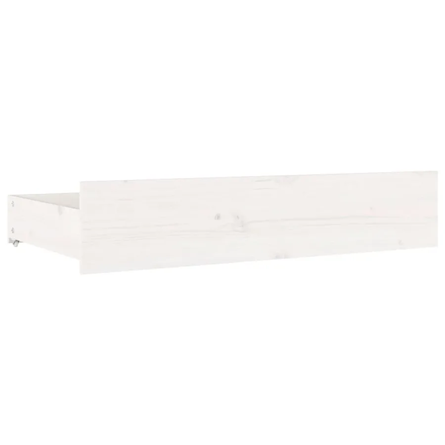 Cadre de lit sans matelas avec tiroirs blanc 140x190 cm - 8