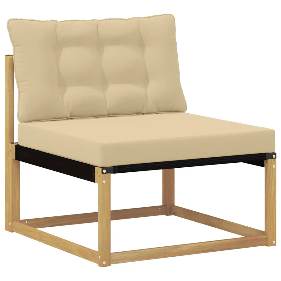Ensemble de canapés d'extérieur 8 pcs Blanc et Beige - 4