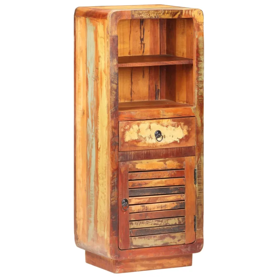 Buffet 45x32x110 cm Bois de récupération massif - 11