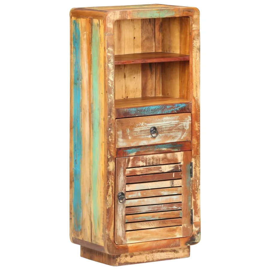 Buffet 45x32x110 cm Bois de récupération massif - 12