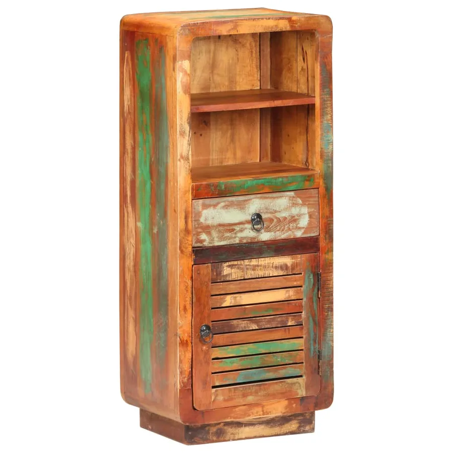 Buffet 45x32x110 cm Bois de récupération massif - 9