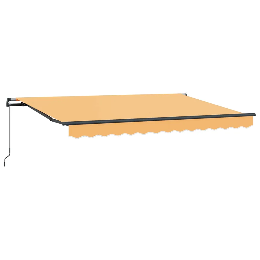 Auvent rétractable Sable 400 × 300 cm Polyester et Aluminium - 2