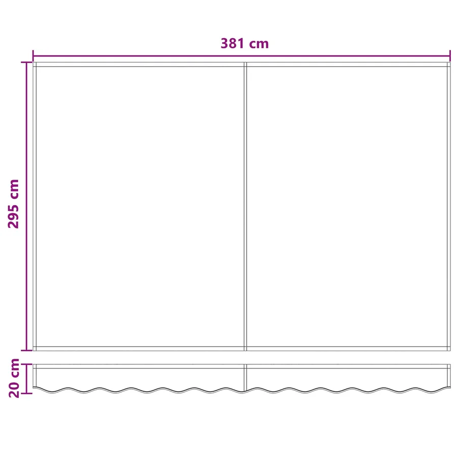 Store rétractable manuel avec LEDs Sable - 11