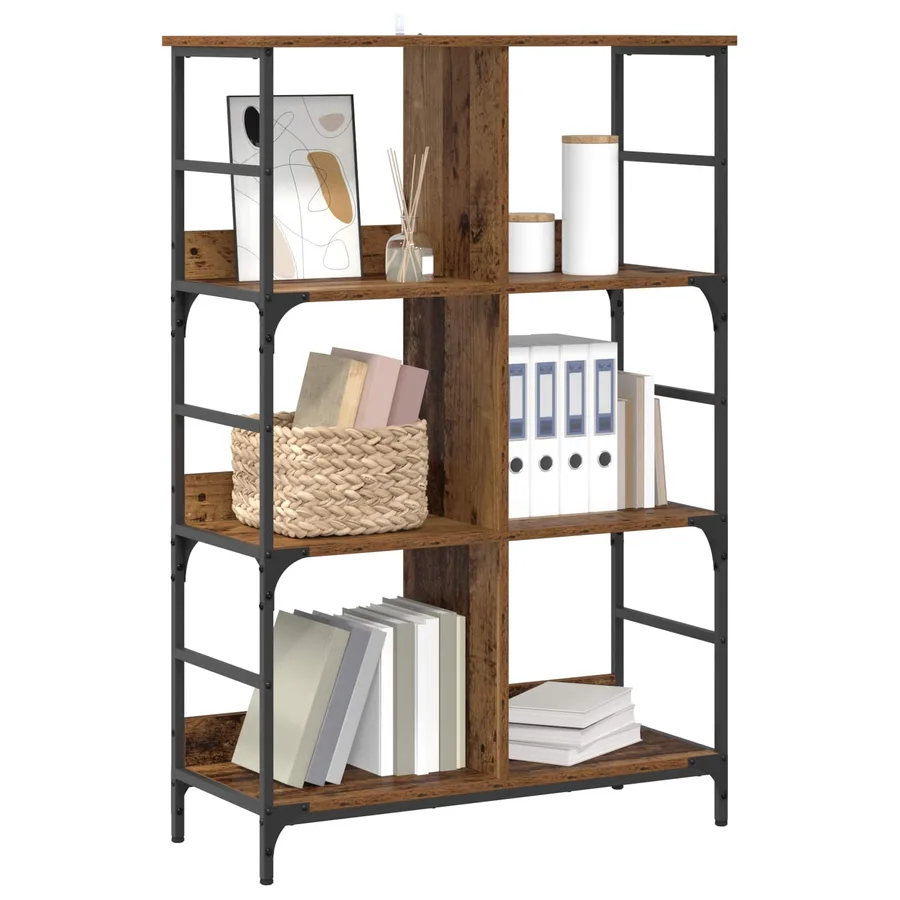 Étagère Bois ancien 78,5 x 33 x 117,5 cm métal PB - 2