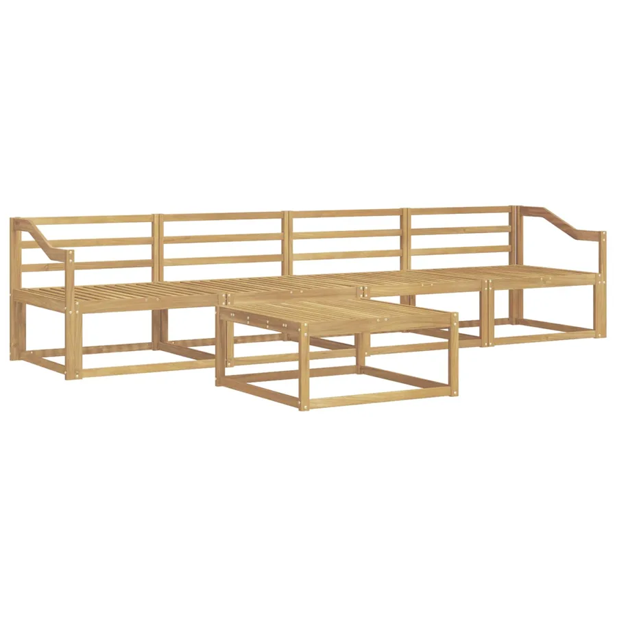Ensemble de canapés d'extérieur 5 pcs Blanc 79 x 79 x 37 cm - 2