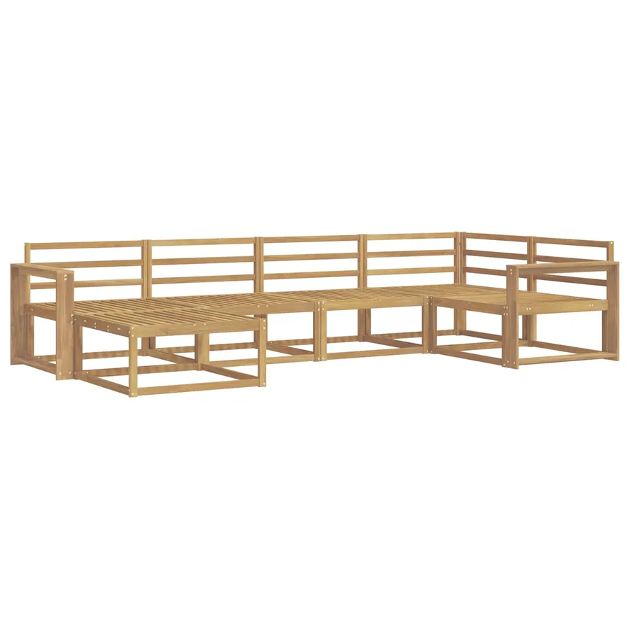 Ensemble de canapés d'extérieur 6 pcs Blanc 331 x 172,5 x 73 cm - 2