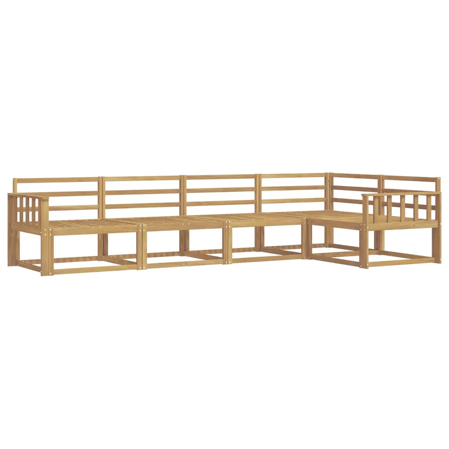 Ensemble de canapés d'extérieur 5 pcs Blanc 327 x 168,5 x 73 cm - 2
