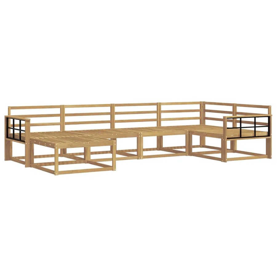 Ensemble de canapés d'extérieur 6 pcs Blanc - 2